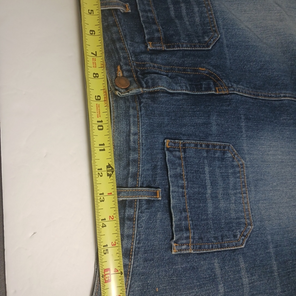 Abercrombie & Fitch Womens Jean Skirt Sz 12 Made In USA - Picture 2 of 13